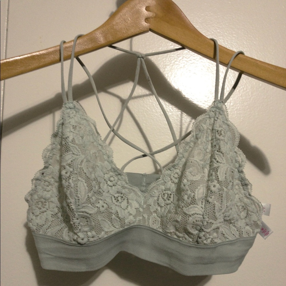 XHILARATION TEAL BRALETTE